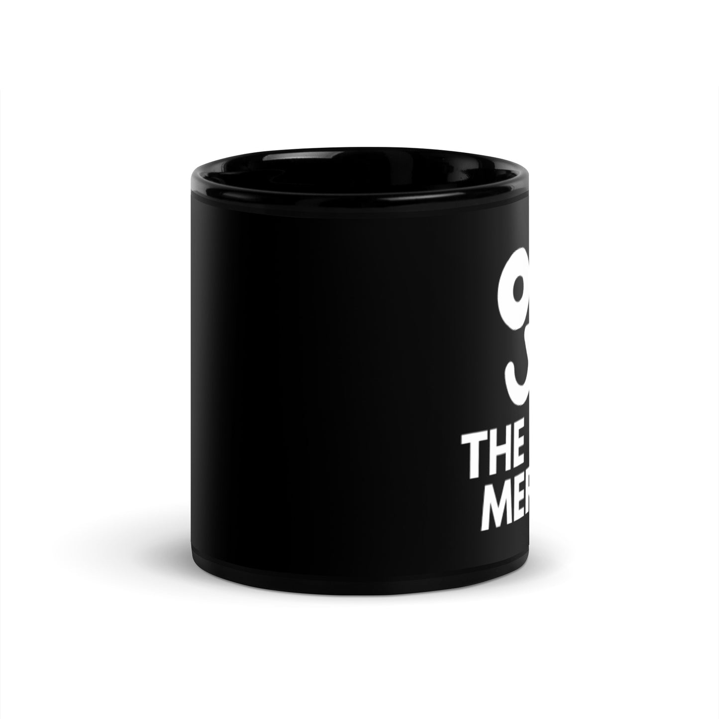 The dog merch Black ceramic mug right side