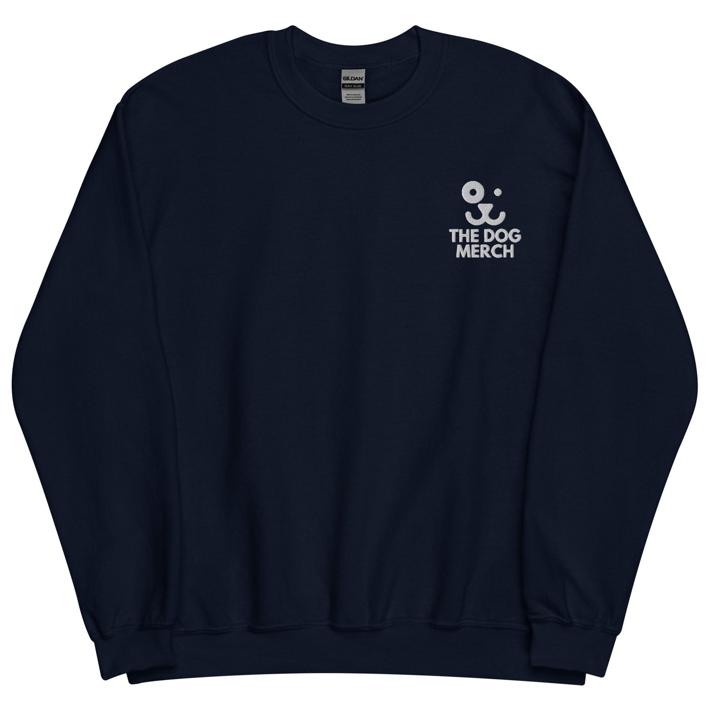 The dog merch classic crewneck sweatshirt color navy front side